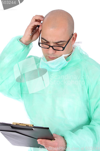 Image of surgeon thinking 