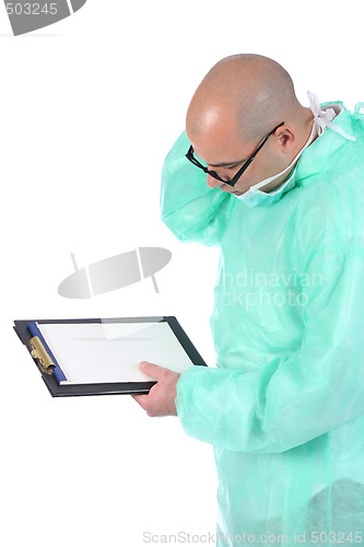 Image of surgeon thinking 