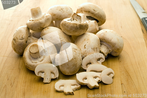 Image of Sliced Mushrooms