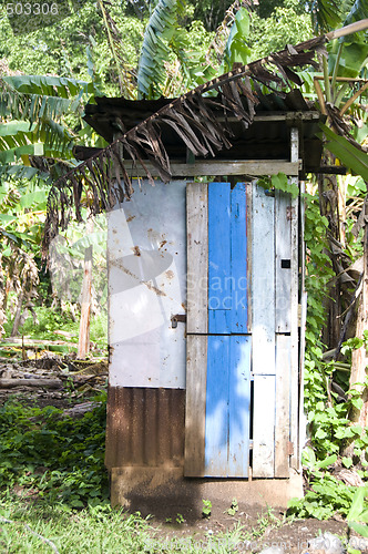 Image of outhouse toilet bathroom zinc house nicaragua