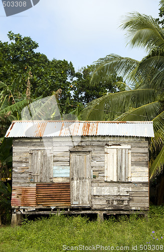Image of typical house corn island nicaragua
