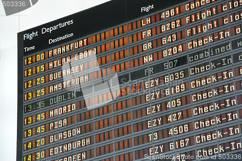 Image of Departure board