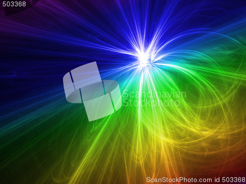 Image of Rainbow explosion fractal