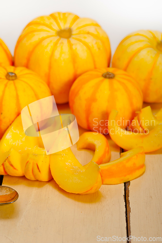 Image of fresh yellow pumpkin