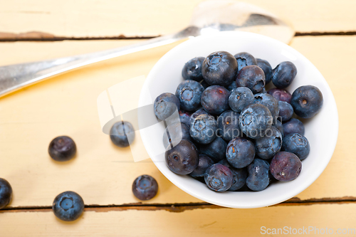 Image of fresh blueberry bowl