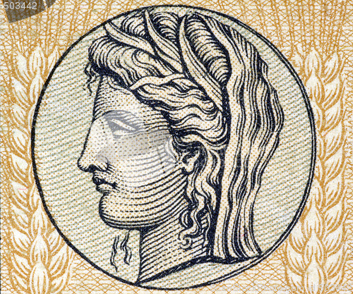 Image of Demeter, Greek Goddess of Grain and Fertility