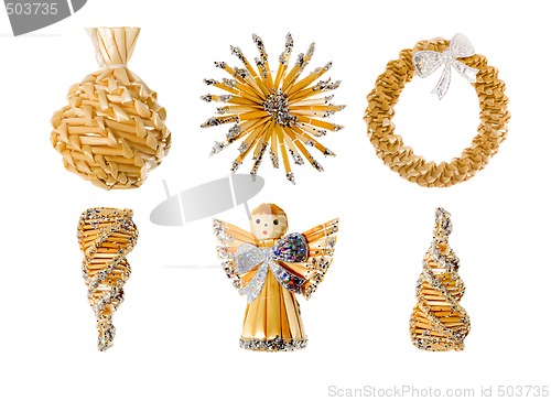 Image of Straw Christmas Decorations