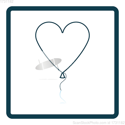 Image of Heart Shape Balloon Icon