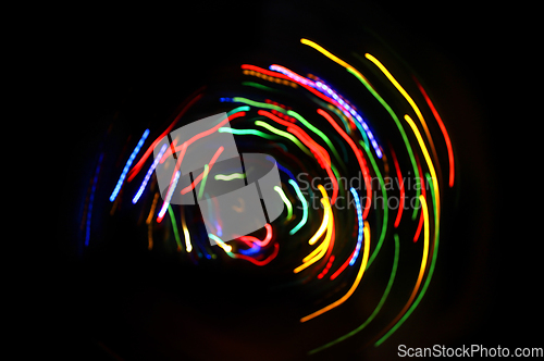 Image of Abstract bright motion background with blurred lights 