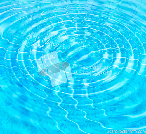 Image of Blue abstract background with water ripples and bubbles