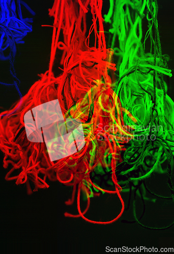 Image of Abstract background with dispersion effect from tangled threads 