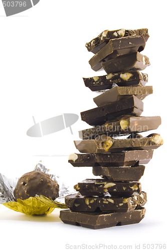 Image of chocolate pyramid and ball