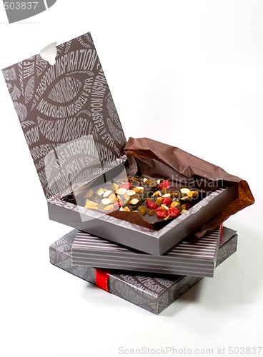Image of gift boxes with chocolate