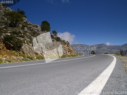 Image of left turn road