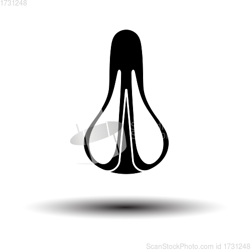 Image of Bike Seat Icon Top View