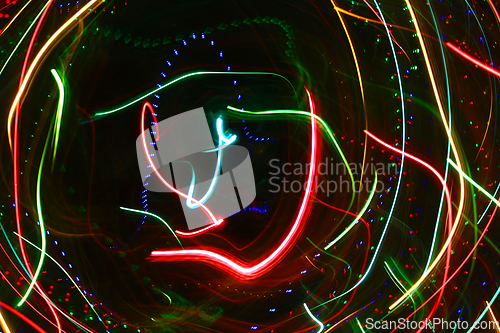 Image of Abstract colorful motion lights background