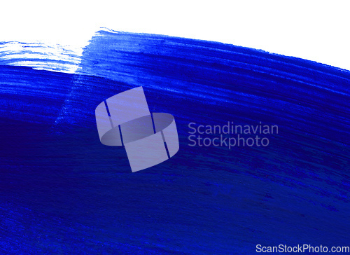 Image of Bright blue and white drawn paint background