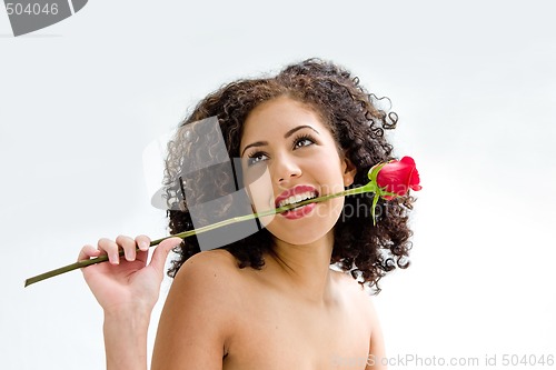 Image of Young beautiful brunette