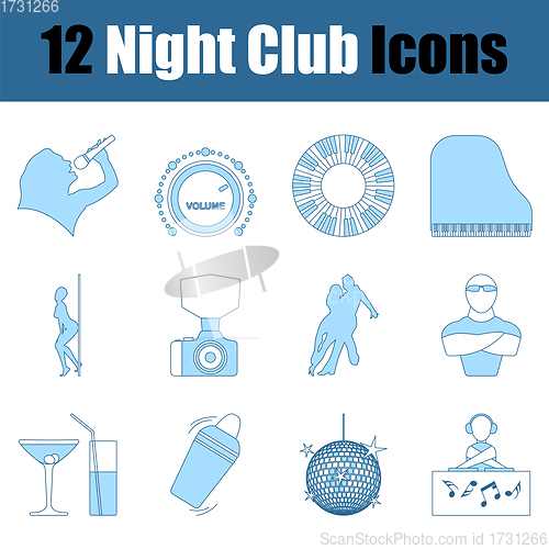 Image of Night Club Icon Set