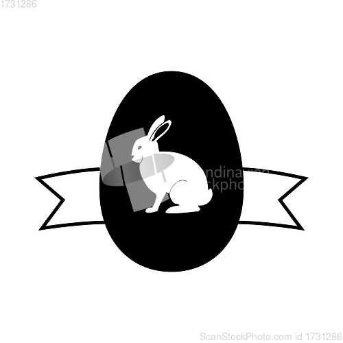 Image of Easter Egg With Ribbon Icon