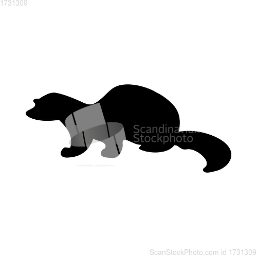 Image of American Mink Silhouette