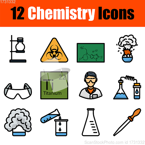 Image of Chemistry Icon Set