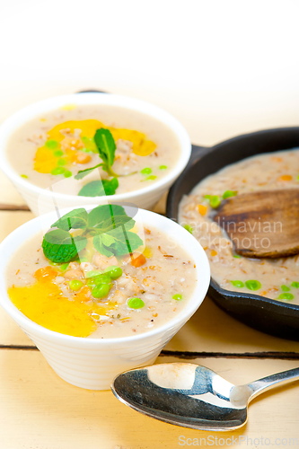 Image of Hearty Middle Eastern Chickpea and Barley Soup