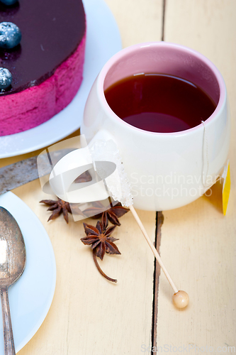 Image of english tea and dessert