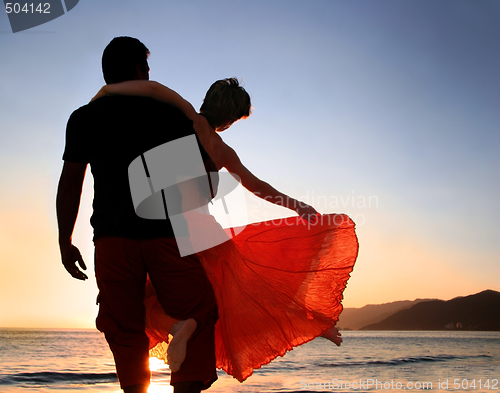 Image of Couple at sunset