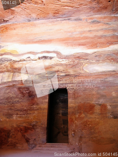 Image of Door in ancient temple of Petra