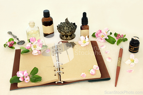 Image of Apple Blossom Flower Preparation for Natural Herbal Remedies