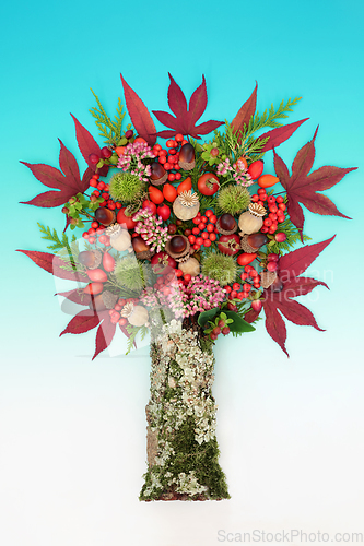 Image of Surreal Abstract Nature Autumn Tree Design 