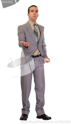 Image of Businessman Asking For Money