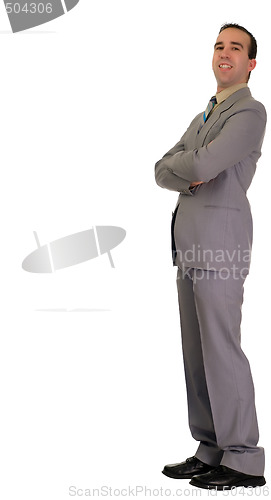 Image of Businessman Leaning 