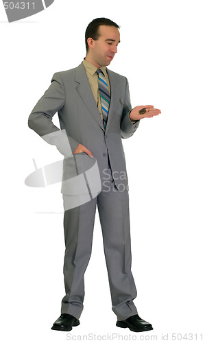 Image of Businessman With Pocket Watch