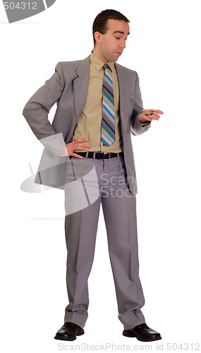 Image of Formal Man Patiently Waiting