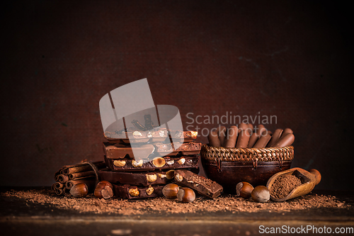 Image of Still life with set of chocolates