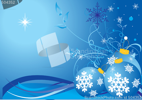 Image of Christmas winter background