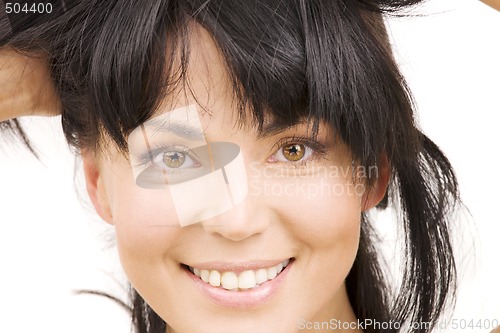 Image of happy woman face