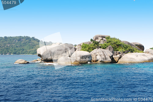 Image of Similan Islands in Thailand.