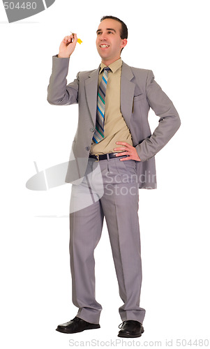 Image of Businessman Throwing Darts