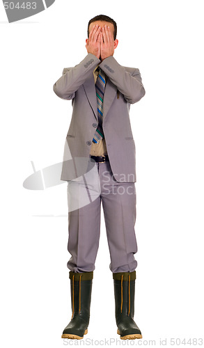 Image of Embarassed Businessman