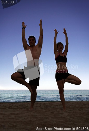 Image of Beach yoga