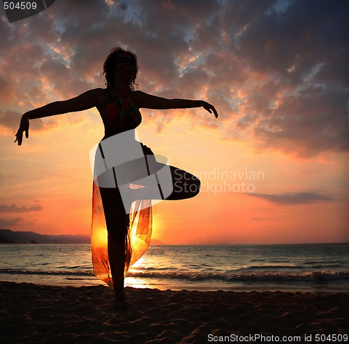 Image of Beach yoga