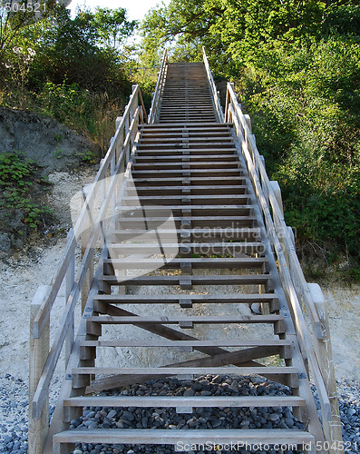 Image of wooden staircase