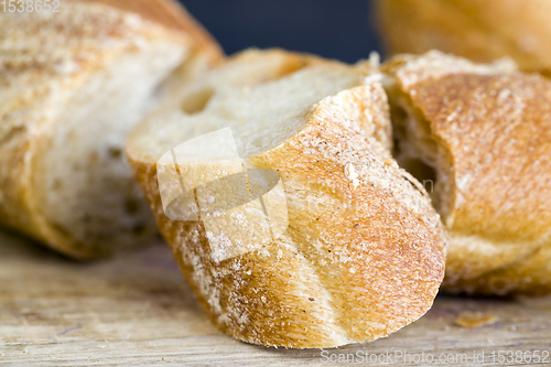 Image of light baguette of rye flour