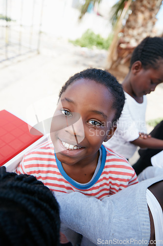 Image of Our children need your help. Shot of kids at a community outreach event.