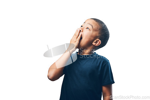 Image of Boy child, happy surprise with wow facial expression and amazed isolated on png transparent background. Shock face, emoji and young male kind with wonder and reaction to news or announcement