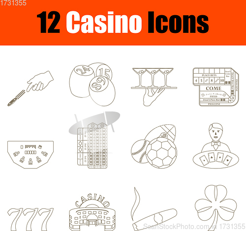 Image of Casino Icon Set