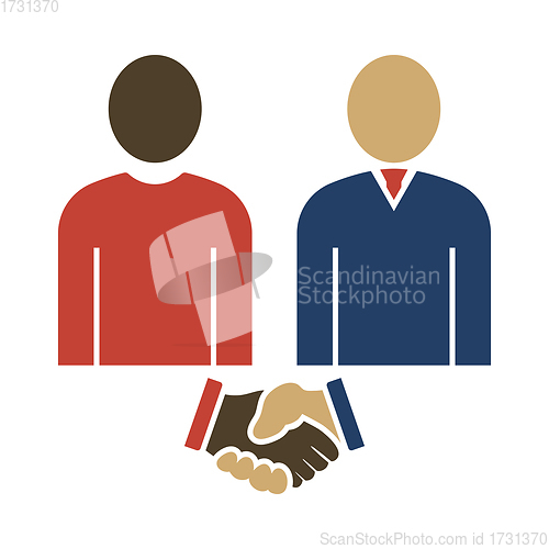 Image of Two Man Making Deal Icon